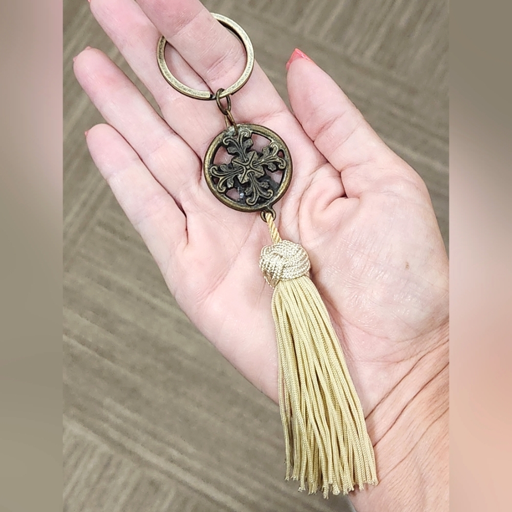 Anthropologie Hechizo Collection Tassel Keychain RARE